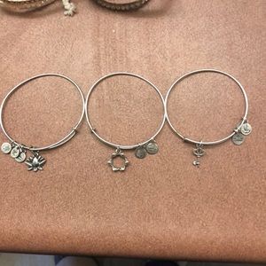 3 Alex and Ani bracelets